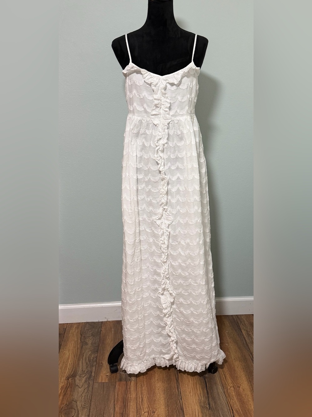 JIUCY COUTURE Vintage Sleeveless Ruffle Maxi Dress - 10